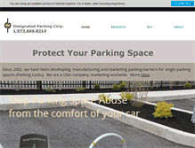 Tablet Screenshot of designatedparking.com